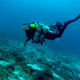 Diving in the twilit waters off eastern Tanzania.
